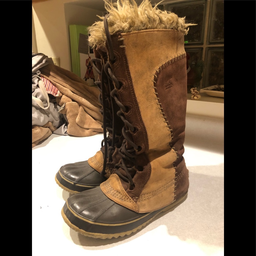 Sorel Cate the Great Brown Winter Snow Boot Womens